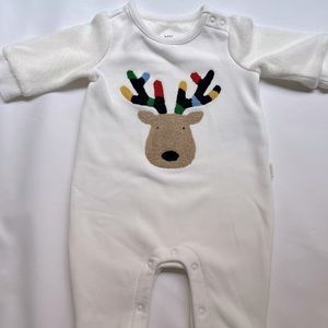 BabyGap Reindeer fleece one-piece